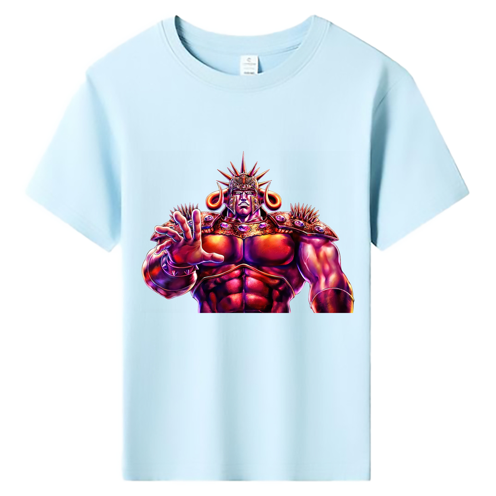 （画像用） 北斗の拳 Fist of the North Star 綿100％キッズTシャツ（フロントプリント）